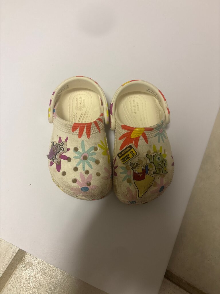 Kids' Floral Crocs with Characters