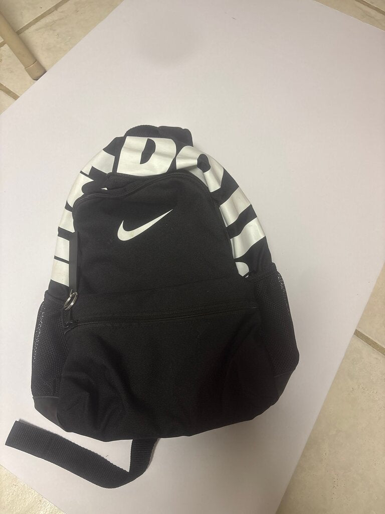 Nike Black Backpack with White Logo