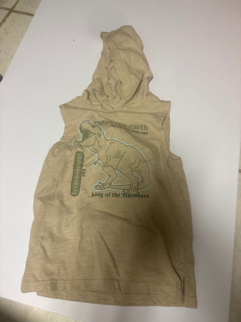 T-Rex Graphic Hooded Tank Top