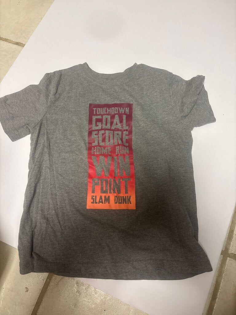 Sports Themed Gray T-Shirt