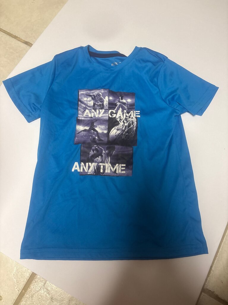 Any Game Blue Graphic Tee