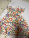Colorful Bunny Print Dress
