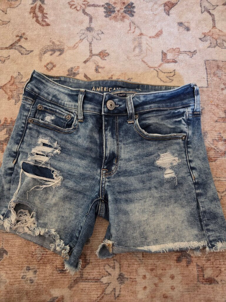 American Eagle Outfitters Distressed Denim Shorts