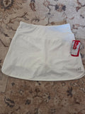 Women's White Athletic Skirt