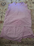 Pink Sleeveless Skort Set