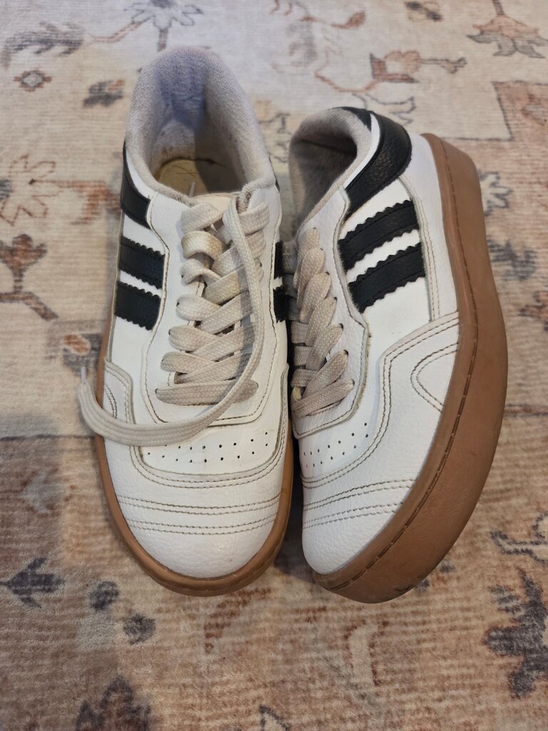 MKS White and Black Sneakers