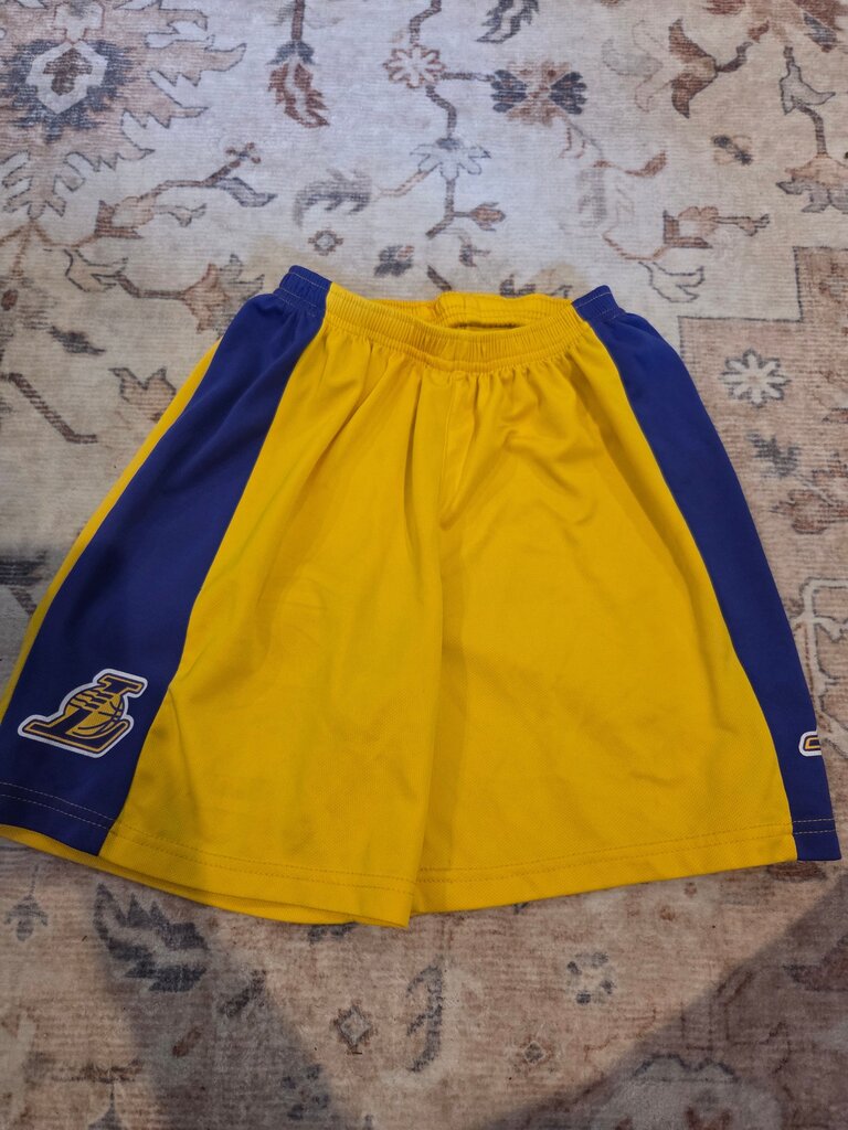 Yellow and Blue Athletic Shorts
