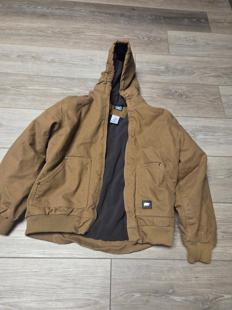 Men's Brown Hooded Jacket