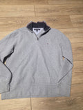 Tommy Hilfiger Boy's Grey 3/4 Zip Sweater