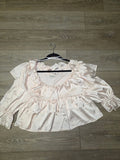 Satin Ruffled Blouse