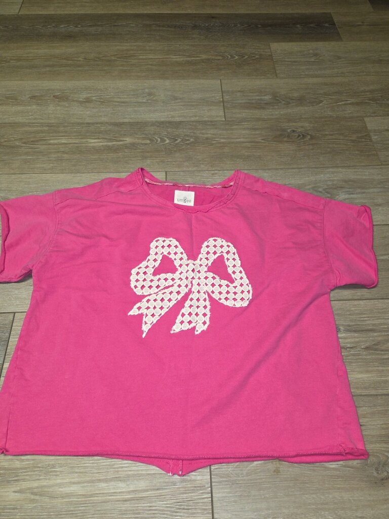 Pink Bow Graphic T-Shirt