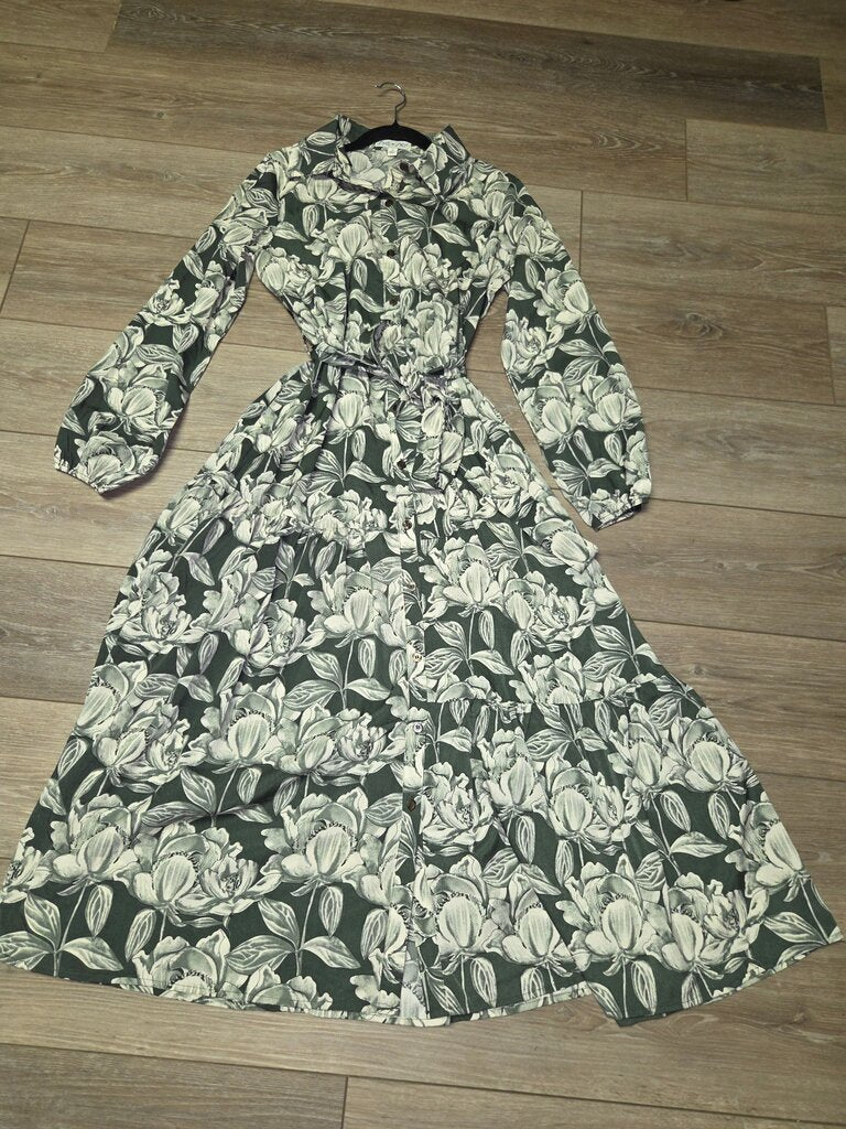 Floral Long Sleeve Maxi Dress