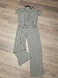Gray Two-Piece Lounge Set