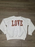 Leopard Print LOVE Sweatshirt