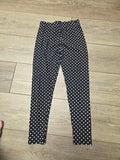 Girls' Black Polka Dot Leggings