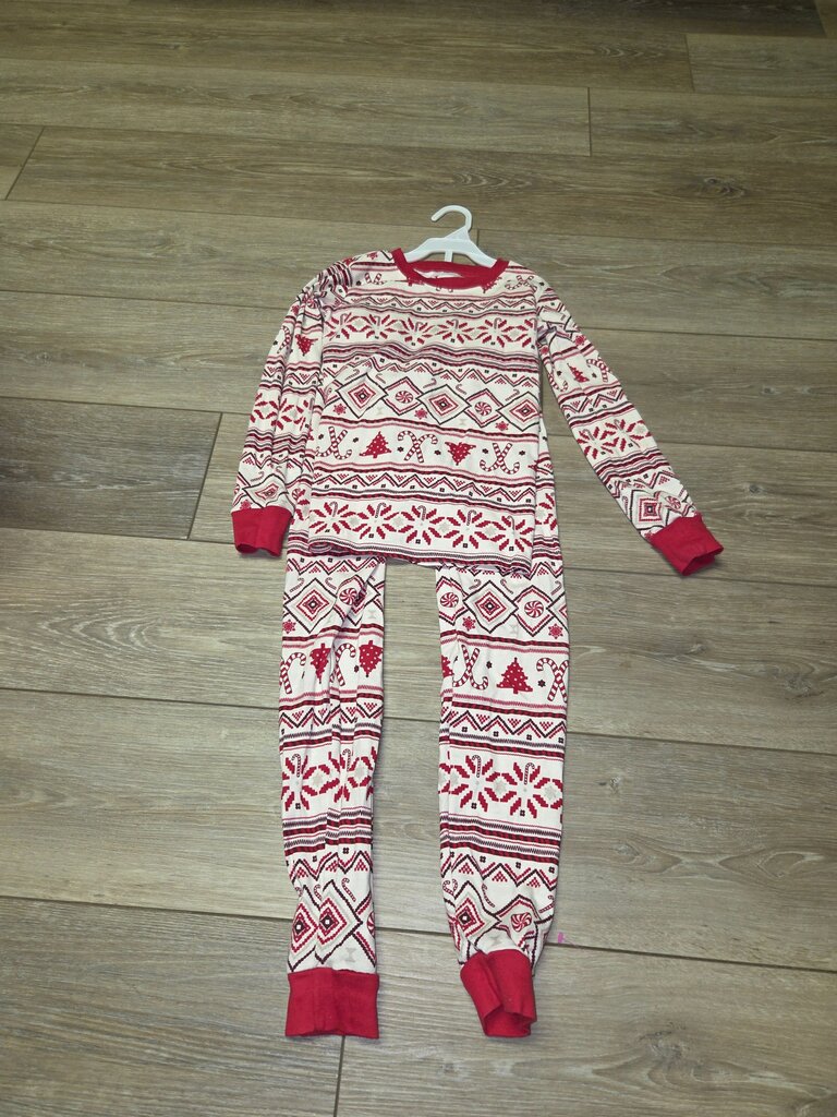 Red and Cream Holiday Pajama Set
