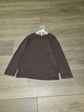 Brown Long Sleeve Top