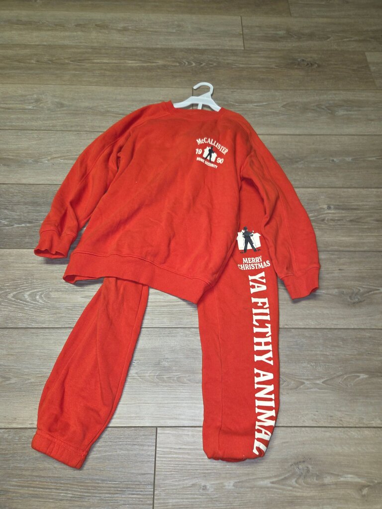 McCallister Home Security Red Sweatshirt and Pants Set