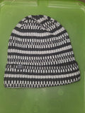Striped Knit Beanie Hat