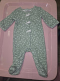 Mint Green Floral Infant Onesie