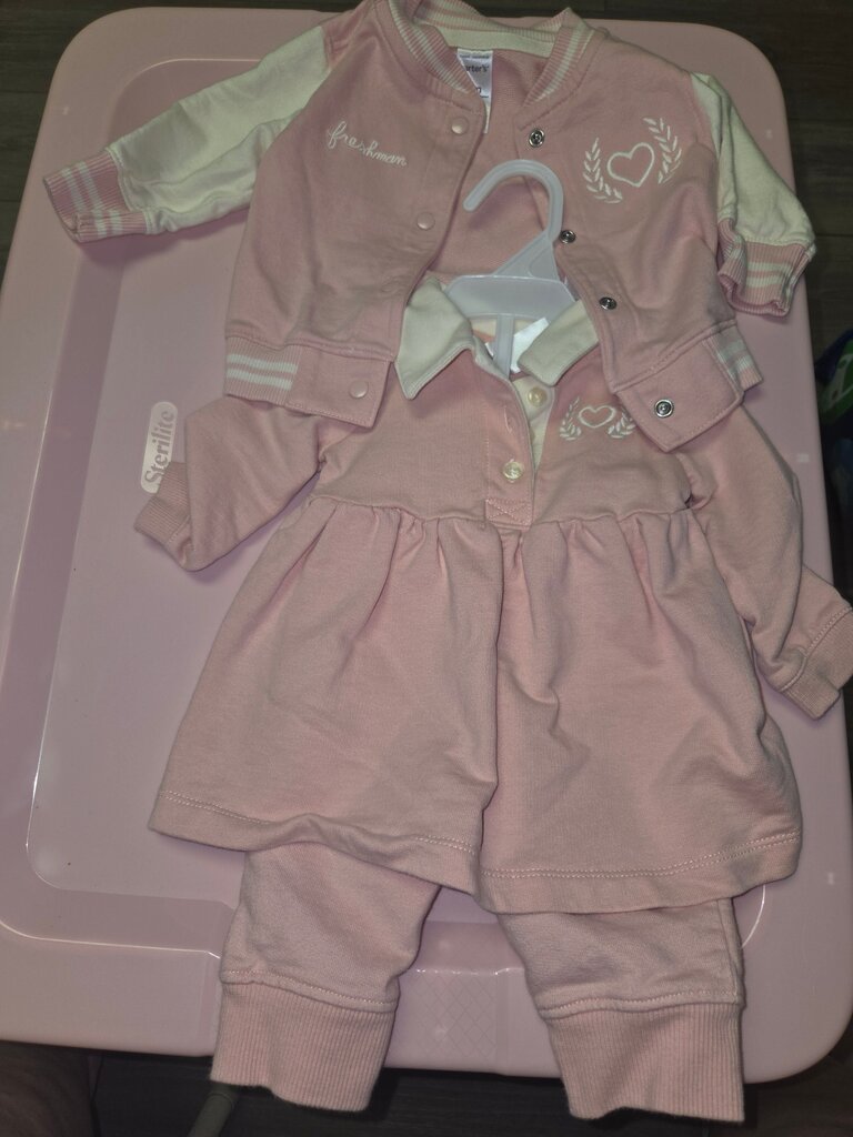 Baby Girls Pink Outfit Set