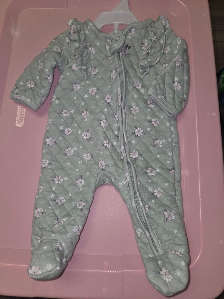 Quilted Floral Baby Bodysuit