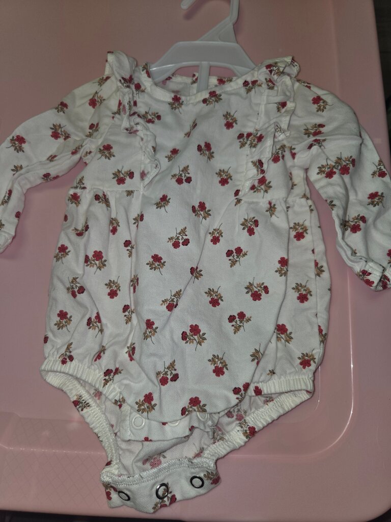 Floral Print Baby Bodysuit
