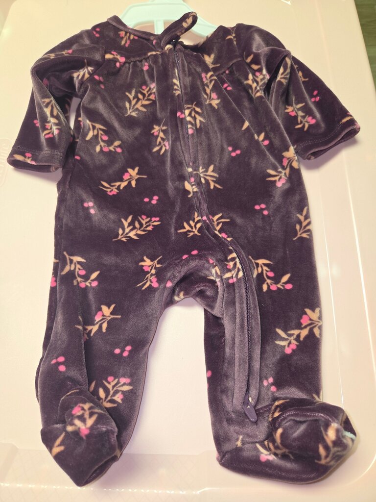 Girls' Floral Print Fleece Snug Fit Pajama