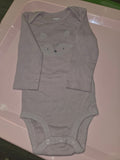 Carter's Purple Fox Print Long Sleeve Bodysuit