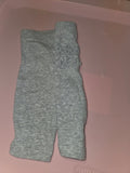 Gray Girls Leggings with Ruffle Back