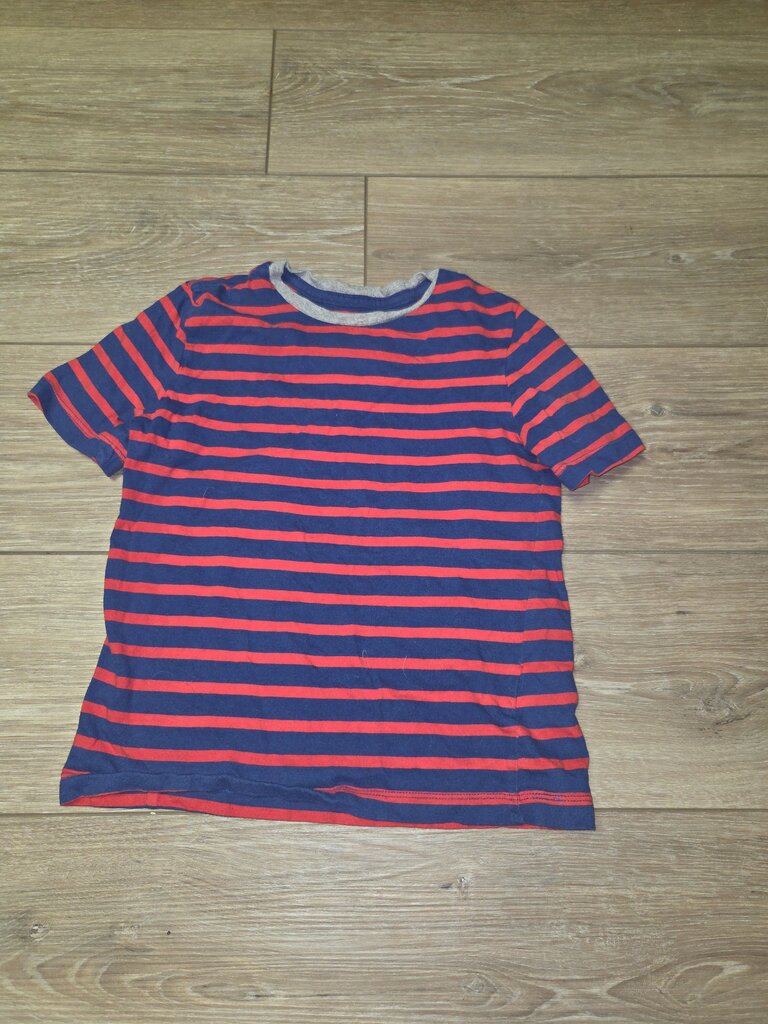 Red and Navy Striped T-Shirt
