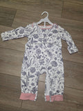 Floral Patterned Baby Romper