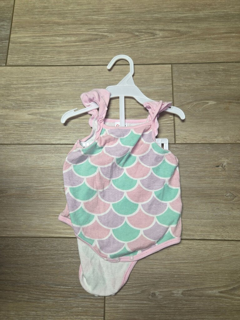 Mermaid Print Baby Bodysuit