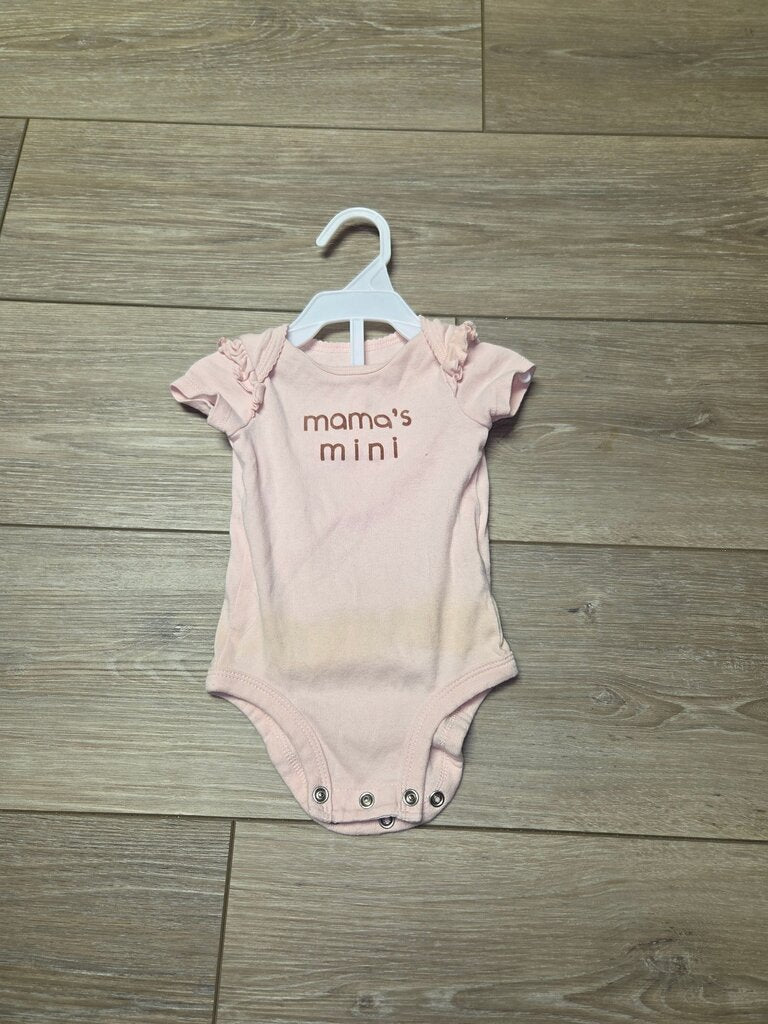Mama's Mini Pink Baby Onesie