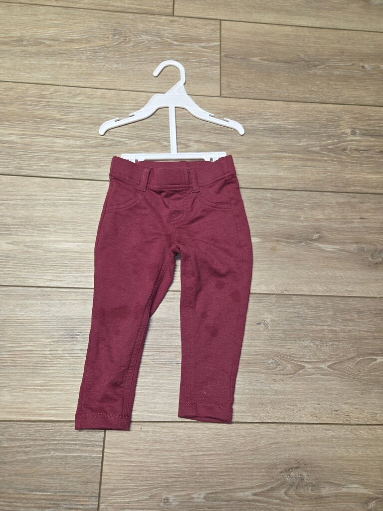 Burgundy Leggings for Girls