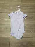 Lilac Ribbed Baby Bodysuit