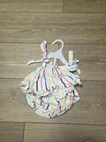 Striped Baby Girls Romper