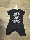 Don't Make Me Get My Big Brother Baby Romper