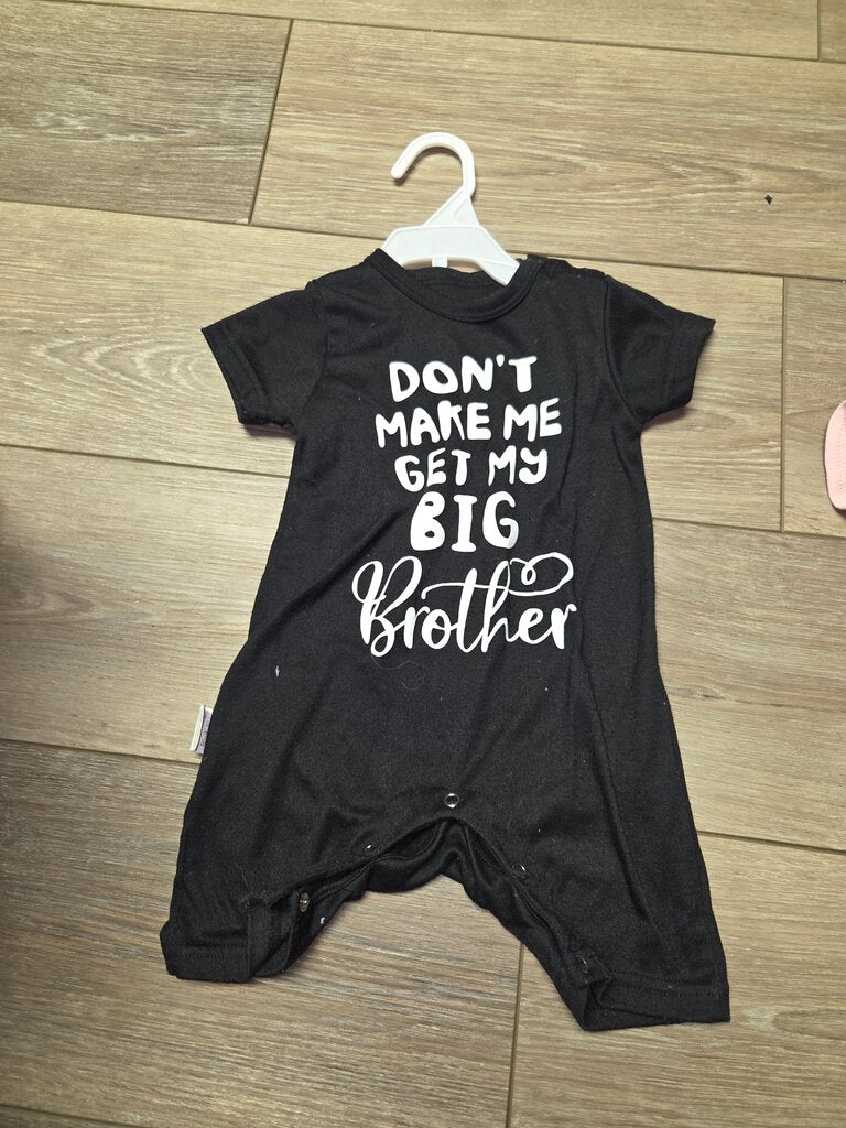 Don't Make Me Get My Big Brother Baby Romper