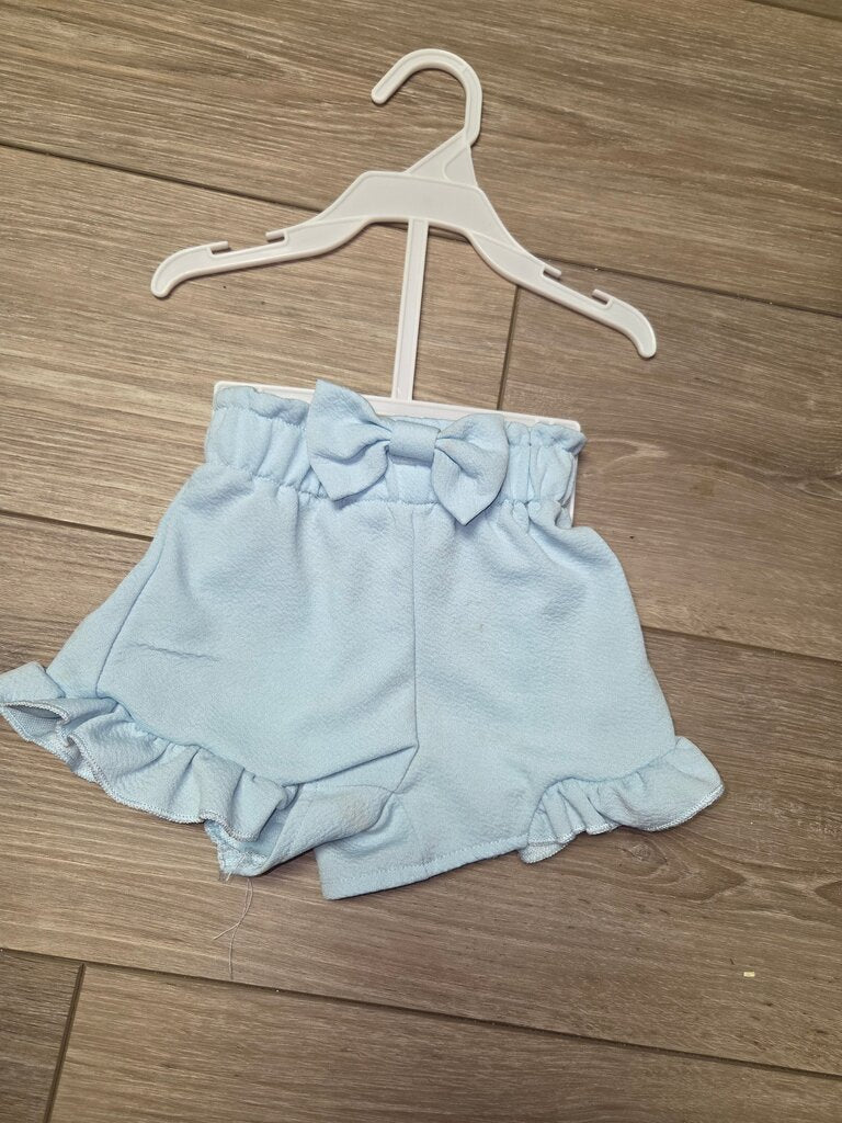 Blue Ruffled Shorts for Girls