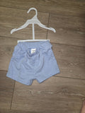 Baby Blue Cotton Shorts