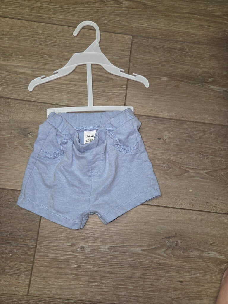 Baby Blue Cotton Shorts