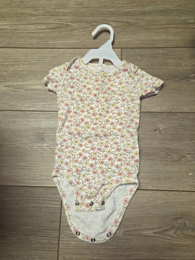 Floral Print Baby Onesie