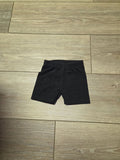 Black Cotton Toddler Shorts