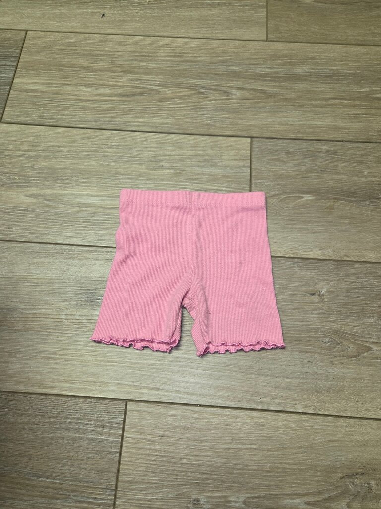 Pink Ribbed Toddler Shorts