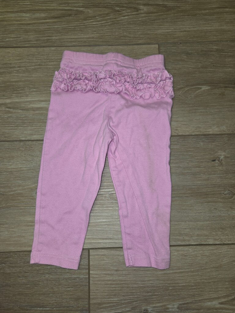 Pink Ruffled Baby Leggings