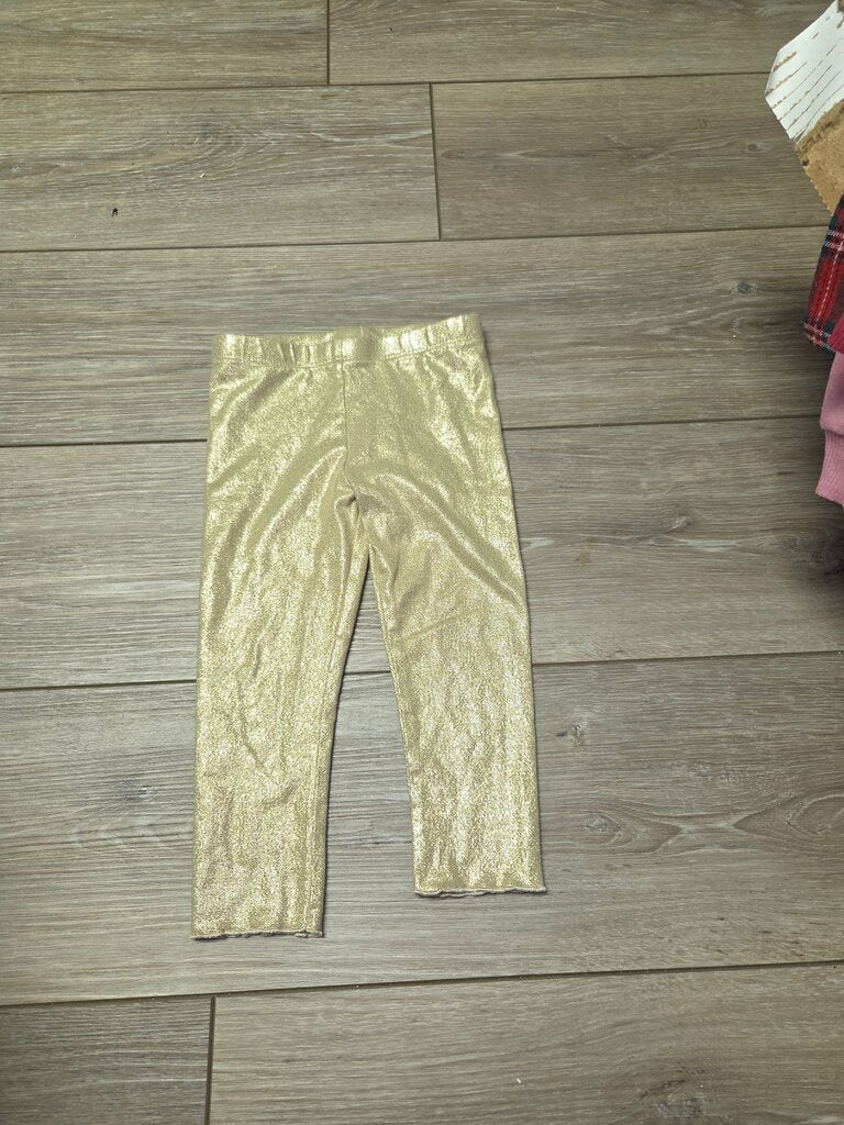 Sparkly Gold Leggings for Girls