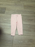Pink Ribbed Leggings for Girls