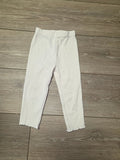 White Ribbed Leggings