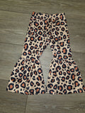 Girls Leopard Print Flare Leggings
